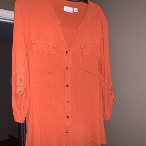 Orange blouse